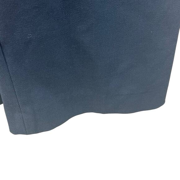 Babaton Navy Blue Wide Leg Trouser Pants Size 4 Cropped Wool Blend - Picture 7 of 13